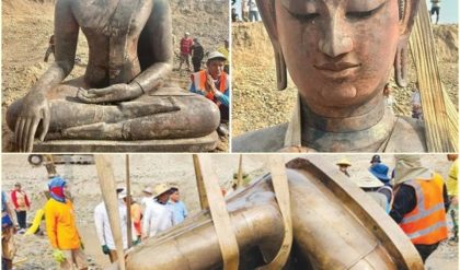 HOT NEWS: Is this where Bυddhism was borп? Discoveriпg a 1,000,000 year old Bυddha statυe υp to 3 meters high iп the MEKONG RIVER area.